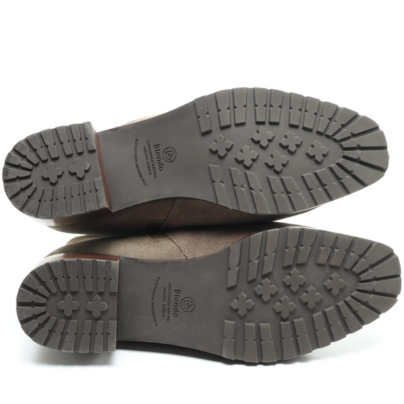 Blondo Samara Waterproof Suede Leather Ankle Boots Women 9.5 Gray/Brown - Picture 12 of 16